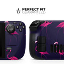 Tropical Neon Summer Flamingo // Full Body Skin Decal Wrap Kit for the Steam Deck handheld gaming computer