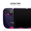 Tropical Neon Summer Flamingo // Full Body Skin Decal Wrap Kit for the Steam Deck handheld gaming computer