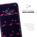 Tropical Neon Summer Flamingo - Protective Skin Wrap & Decal – Compatible with iPhone SE to iPhone 17 Pro Max (All Models)