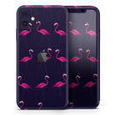 Tropical Neon Summer Flamingo - Protective Skin Wrap & Decal – Compatible with iPhone SE to iPhone 17 Pro Max (All Models)