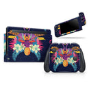 Tropical Neon Summer Reflect // Skin Decal Wrap Kit for Nintendo Switch Console & Dock, Joy-Cons, Pro Controller, Lite, 3DS XL, 2DS XL, DSi, or Wii - Vinyl Skin Wrap for Nintendo Switch 2, OLED, Lite, Pro Controller, Wii & Classic Handhelds