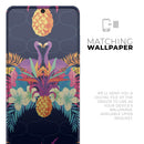 Tropical Neon Summer Reflect - Premium Vinyl Skin Decal for Samsung Galaxy S25 Ultra, S24, S23, S22 & All Galaxy S Models