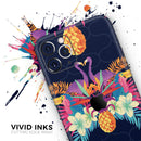 Tropical Neon Summer Reflect - Protective Skin Wrap & Decal – Compatible with iPhone SE to iPhone 17 Pro Max (All Models)