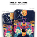 Tropical Neon Summer Reflect - Protective Skin Wrap & Decal – Compatible with iPhone SE to iPhone 17 Pro Max (All Models)