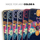 Tropical Neon Summer Reflect - Protective Skin Wrap & Decal – Compatible with iPhone SE to iPhone 17 Pro Max (All Models)