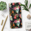 Tropical Skull Floral - Premium Vinyl Skin Decal for Samsung Galaxy S25 Ultra, S24, S23, S22 & All Galaxy S Models