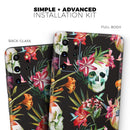 Tropical Skull Floral - Premium Vinyl Skin Decal for Samsung Galaxy S25 Ultra, S24, S23, S22 & All Galaxy S Models