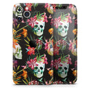 Tropical Skull Floral - Protective Skin Wrap & Decal – Compatible with iPhone SE to iPhone 17 Pro Max (All Models)