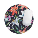 Tropical Summer Floral v3// WaterProof Rubber Foam Backed Anti-Slip Mouse Pad for Home Work Office or Gaming Computer Desk