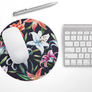 Tropical Summer Floral v3// WaterProof Rubber Foam Backed Anti-Slip Mouse Pad for Home Work Office or Gaming Computer Desk