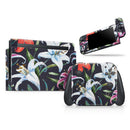 Tropical Summer Floral v3 // Skin Decal Wrap Kit for Nintendo Switch Console & Dock, Joy-Cons, Pro Controller, Lite, 3DS XL, 2DS XL, DSi, or Wii - Vinyl Skin Wrap for Nintendo Switch 2, OLED, Lite, Pro Controller, Wii & Classic Handhelds