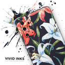 Tropical Summer Floral v3 - Premium Vinyl Skin Decal for Samsung Galaxy S25 Ultra, S24, S23, S22 & All Galaxy S Models