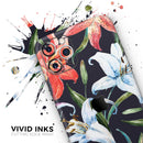 Tropical Summer Floral v3 - Protective Skin Wrap & Decal – Compatible with iPhone SE to iPhone 17 Pro Max (All Models)