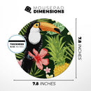Tropical Summer Forrest// WaterProof Rubber Foam Backed Anti-Slip Mouse Pad for Home Work Office or Gaming Computer Desk