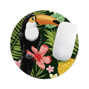 Tropical Summer Forrest// WaterProof Rubber Foam Backed Anti-Slip Mouse Pad for Home Work Office or Gaming Computer Desk