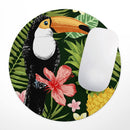 Tropical Summer Forrest// WaterProof Rubber Foam Backed Anti-Slip Mouse Pad for Home Work Office or Gaming Computer Desk