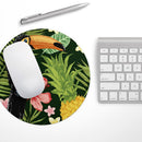 Tropical Summer Forrest// WaterProof Rubber Foam Backed Anti-Slip Mouse Pad for Home Work Office or Gaming Computer Desk