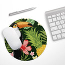 Tropical Summer Forrest// WaterProof Rubber Foam Backed Anti-Slip Mouse Pad for Home Work Office or Gaming Computer Desk