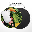 Tropical Summer Forrest// WaterProof Rubber Foam Backed Anti-Slip Mouse Pad for Home Work Office or Gaming Computer Desk