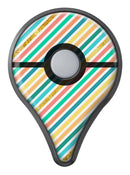 Tropical Summer Gold Striped v1 Pokémon GO Plus Vinyl Protective Decal Skin Kit