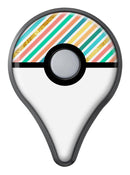 Tropical Summer Gold Striped v1 Pokémon GO Plus Vinyl Protective Decal Skin Kit