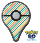 Tropical Summer Gold Striped v1 Pokémon GO Plus Vinyl Protective Decal Skin Kit