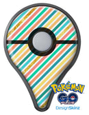 Tropical Summer Gold Striped v1 Pokémon GO Plus Vinyl Protective Decal Skin Kit