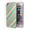 Tropical Summer Gold Striped v1 iPhone 6/6s or 6/6s Plus 2-Piece Hybrid INK-Fuzed Case