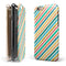 Tropical Summer Gold Striped v1 iPhone 6/6s or 6/6s Plus 2-Piece Hybrid INK-Fuzed Case