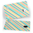 Tropical Summer Gold Striped v1 - Premium Protective Decal Skin-Kit for the Apple Credit Card