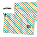 Tropical Summer Gold Striped v1 - Premium Protective Decal Skin-Kit for the Apple Credit Card