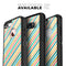 Tropical Summer Gold Striped v1 - Skin Kit for the iPhone OtterBox Cases