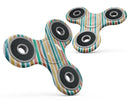 Tropical Summer Gold Striped v1 Full-Body Fidget Spinner Skin-Kit