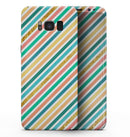 Tropical Summer Gold Striped v1 - Samsung Galaxy S8 Full-Body Skin Kit