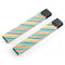 Tropical Summer Gold Striped v1 - Premium Decal Protective Skin-Wrap Sticker compatible with the Juul Labs vaping device
