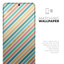 Tropical Summer Gold Striped v1 - Premium Vinyl Skin Decal for Samsung Galaxy S25 Ultra, S24, S23, S22 & All Galaxy S Models