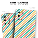 Tropical Summer Gold Striped v1 - Premium Vinyl Skin Decal for Samsung Galaxy S25 Ultra, S24, S23, S22 & All Galaxy S Models