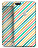 Tropical Summer Gold Striped v1 - Skin-kit for the iPhone 8 or 8 Plus
