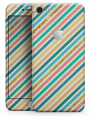 Tropical Summer Gold Striped v1 - Skin-kit for the iPhone 8 or 8 Plus