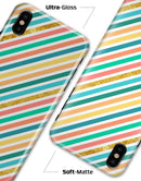 Tropical Summer Gold Striped v1 - iPhone X Clipit Case