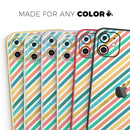 Tropical Summer Gold Striped v1 - Protective Skin Wrap & Decal – Compatible with iPhone SE to iPhone 17 Pro Max (All Models)