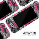 Tropical Summer Hot Pink Floral // Skin Decal Wrap Kit for Nintendo Switch Console & Dock, Joy-Cons, Pro Controller, Lite, 3DS XL, 2DS XL, DSi, or Wii - Vinyl Skin Wrap for Nintendo Switch 2, OLED, Lite, Pro Controller, Wii & Classic Handhelds