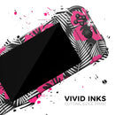 Tropical Summer Hot Pink Floral // Skin Decal Wrap Kit for Nintendo Switch Console & Dock, Joy-Cons, Pro Controller, Lite, 3DS XL, 2DS XL, DSi, or Wii - Vinyl Skin Wrap for Nintendo Switch 2, OLED, Lite, Pro Controller, Wii & Classic Handhelds
