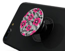 Tropical Summer Hot Pink Floral - Skin Kit for PopSockets and other Smartphone Extendable Grips & Stands