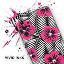 Tropical Summer Hot Pink Floral - Premium Vinyl Skin Decal for Samsung Galaxy S25 Ultra, S24, S23, S22 & All Galaxy S Models