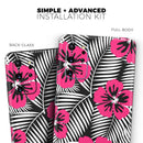 Tropical Summer Hot Pink Floral - Premium Vinyl Skin Decal for Samsung Galaxy S25 Ultra, S24, S23, S22 & All Galaxy S Models