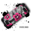 Tropical Summer Hot Pink Floral // Full Body Skin Decal Wrap Kit for the Steam Deck handheld gaming computer