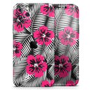 Tropical Summer Hot Pink Floral - Protective Skin Wrap & Decal – Compatible with iPhone SE to iPhone 17 Pro Max (All Models)
