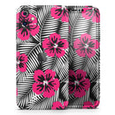 Tropical Summer Hot Pink Floral - Protective Skin Wrap & Decal – Compatible with iPhone SE to iPhone 17 Pro Max (All Models)