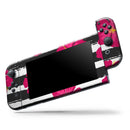 Tropical Summer Hot Pink Floral v2 // Skin Decal Wrap Kit for Nintendo Switch Console & Dock, Joy-Cons, Pro Controller, Lite, 3DS XL, 2DS XL, DSi, or Wii - Vinyl Skin Wrap for Nintendo Switch 2, OLED, Lite, Pro Controller, Wii & Classic Handhelds